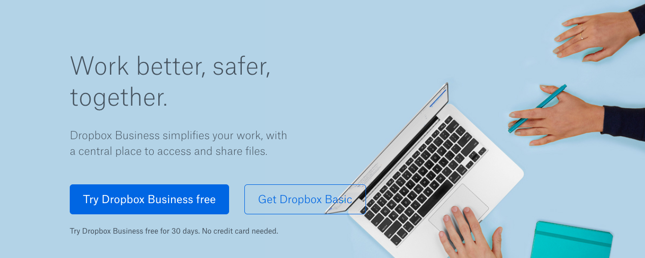 Call to Action: Dropbox