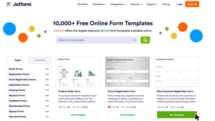 Free online forms