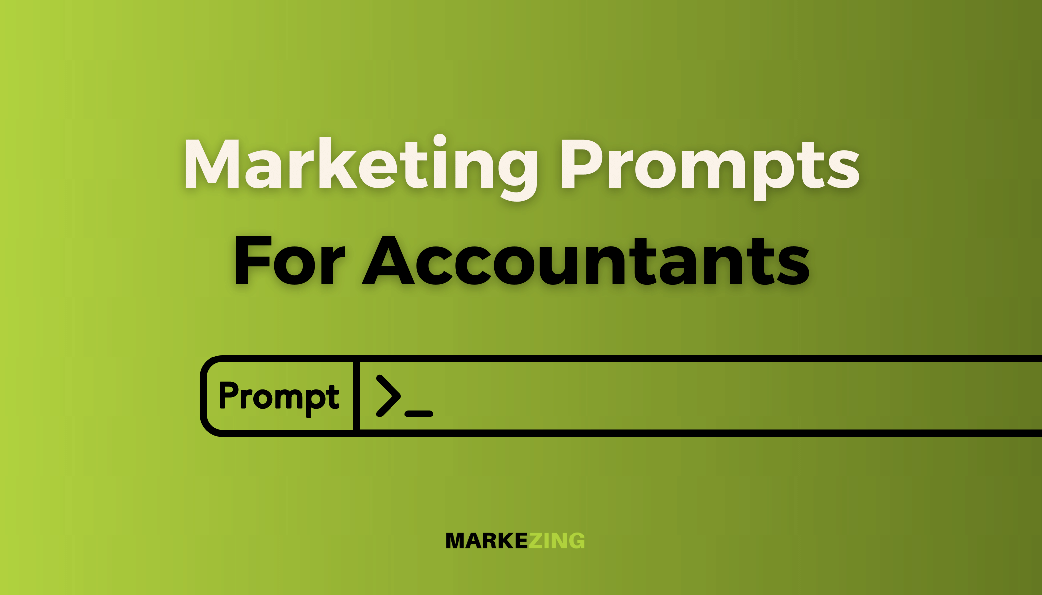 Marketing prompts for accountants